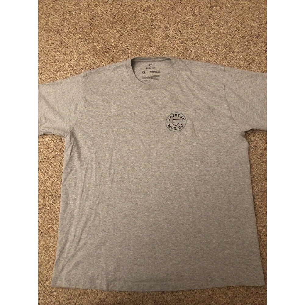 Brixton Mfg. Co. XL Men's Gray T Shirt Standard Fit